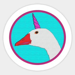 goose unicorn Sticker